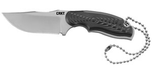 Нож с фиксированным клинком CRKT Civet Bowie, сталь 8Cr13MoV, рукоять Термопластик GRN