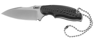 Нож с фиксированным клинком CRKT Civet Drop Point, сталь 8Cr13MOV, рукоять Термопластик GRN