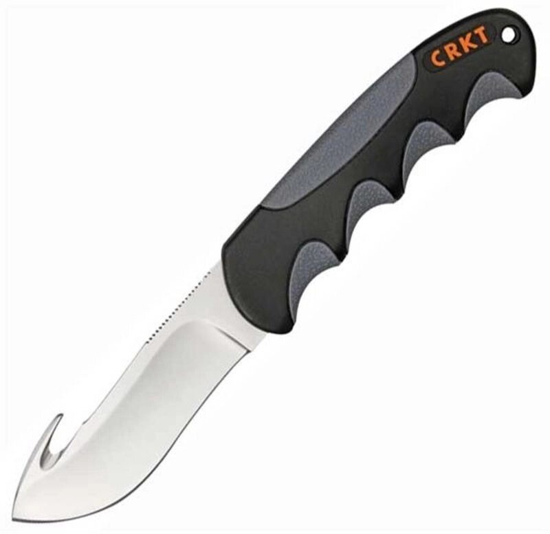 Нож с фиксированным клинком CRKT Free Range Hunter with Gut Hook, сталь 8Cr13MoV, рукоять термопластик от компании Admi - фото 1