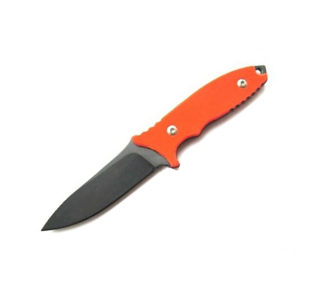 Нож с фиксированным клинком Fantoni, HB Fixed, FAN/HBFxBkOrKy, сталь CPM-S35VN, рукоять стеклотекстолит G-10, оранжевый от компании Admi - фото 1
