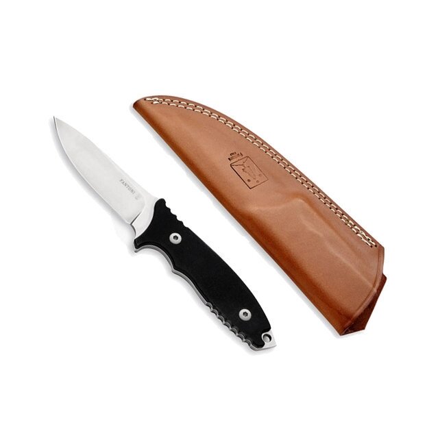 Нож с фиксированным клинком Fantoni, HB Fixed, FAN/HBFxSwBkLBk, сталь CPM-S35VN, рукоять стеклотекстолит G-10, чёрный от компании Admi - фото 1