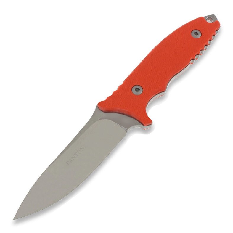 Нож с фиксированным клинком Fantoni, HB Fixed, FAN/HBFxSwOrKy, сталь CPM-S35VN, рукоять стеклотекстолит G-10, оранжевый от компании Admi - фото 1