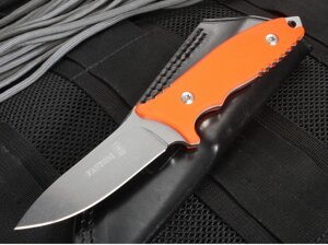 Нож с фиксированным клинком Fantoni, HB Fixed, FAN/HBFxSwOrLBk, сталь CPM-S35VN, рукоять стеклотекстолит G-10, оранжевый