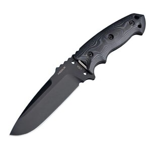 Нож с фиксированным клинком Hogue EX-F01 Black Cerakote, сталь A2 Tool Steel, рукоять G-Mascus/G10, чёрный