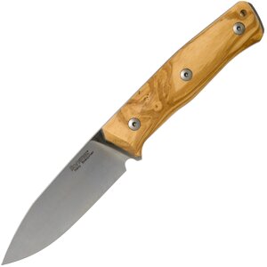 Нож с фиксированным клинком LionSteel B35, сталь Sleipner, рукоять оливковое дерево