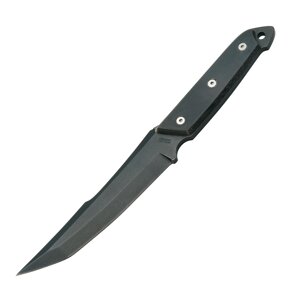 Нож с фиксированным клинком Mercury Dragon TEFLON, сталь Z50CD15 black teflon, черная микарта