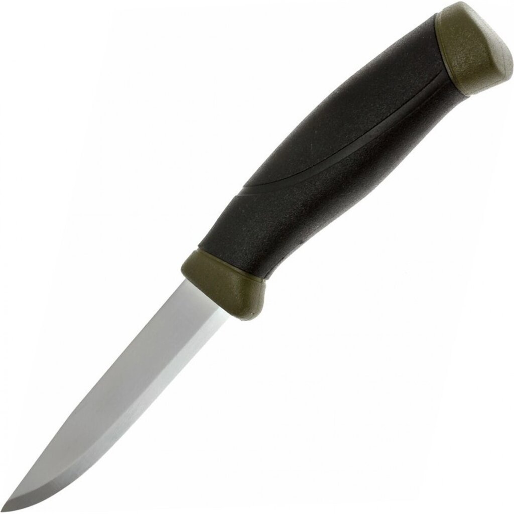 Нож с фиксированным лезвием Morakniv Companion MG (C), углеродистая сталь, рукоять резина/пластик, цвет хаки от компании Admi - фото 1