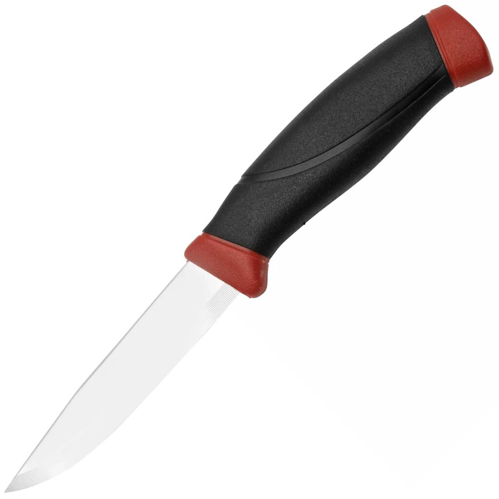 Нож с фиксированным лезвием Morakniv Companion, сталь Sandvik 12C27, рукоять резина, Dala red от компании Admi - фото 1