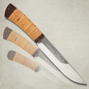 Нож Шашлычный большой, береста, 95х18