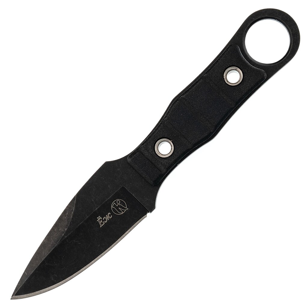 Нож шейный Ёж, сталь AUS-8 SW черный, Кизляр от компании Admi - фото 1