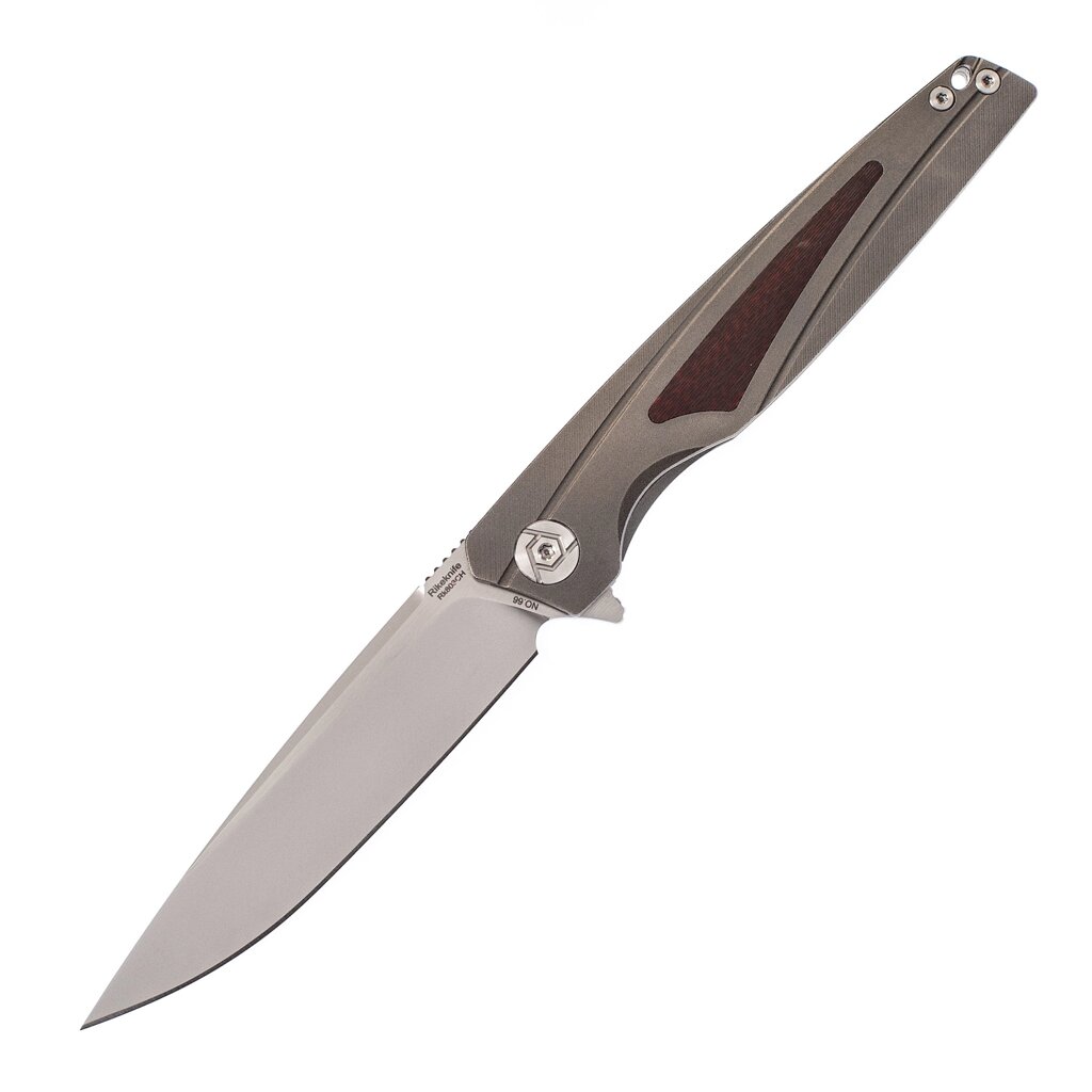 Нож складной 803CH Rikeknife, сталь M390, рукоять Dark Grey Titan/G10 от компании Admi - фото 1