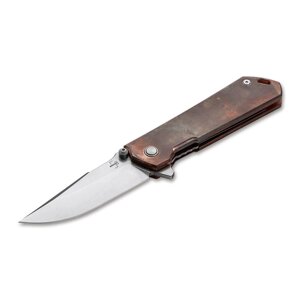 Нож складной Boker Kihon Assisted Copper, сталь D2, рукоять медь