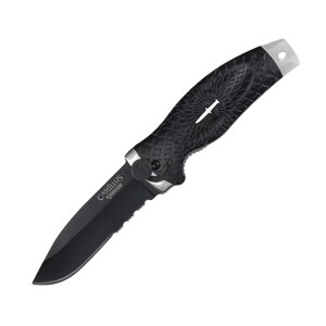 Нож складной Camillus Cuda Sarkis, сталь AUS-8, рукоять термоэластопласт, чёрный