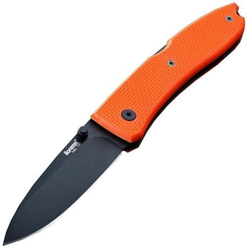 Нож складной LionSteel 8800B OR Opera, сталь Black Finish D2 Tool Steel, рукоять стеклотекстолит G-10, оранжевый от компании Admi - фото 1