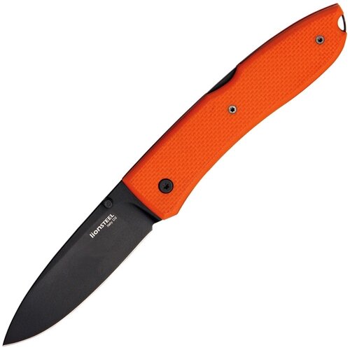 Нож складной Lionsteel Big Opera, сталь D2, рукоять G-10, оранжевый от компании Admi - фото 1