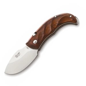Нож складной LionSteel Skinner 8901 CB, сталь 440C Satin Finish, рукоять дерево кокоболо, коричневый