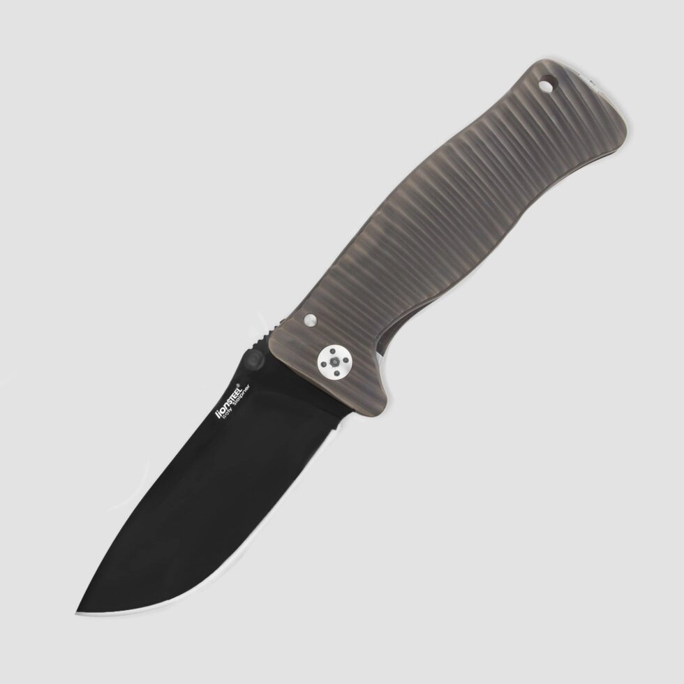 Нож складной LionSteel SR1 BB, сталь Uddeholm Sleipner, рукоять титан от компании Admi - фото 1