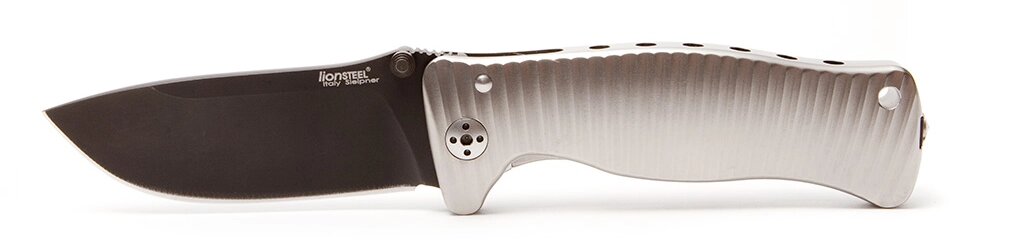 Нож складной LionSteel SR1 GB, сталь Sleipner, рукоять алюминий от компании Admi - фото 1