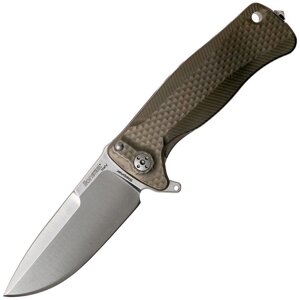 Нож складной LionSteel SR22 B (BRONZE) Mini, сталь Uddeholm Sleipner Satin, рукоять титан по технологии Solid, бронзовый
