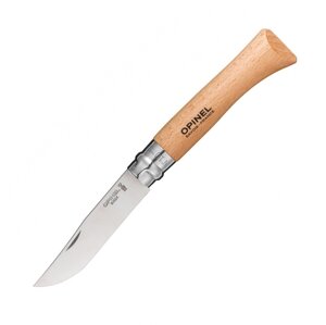 Нож складной Opinel №10 VRI Tradition Inox, сталь Sandvik 12С27, рукоять бук, 123100
