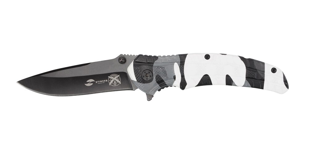 Нож складной Stinger FK-019SNO-CA, сталь 3Cr13, рукоять алюминий от компании Admi - фото 1