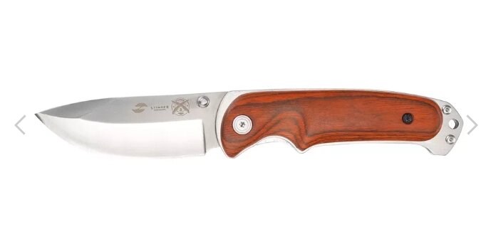 Нож складной Stinger FK-8236, сталь 3Cr13, рукоять пакка от компании Admi - фото 1