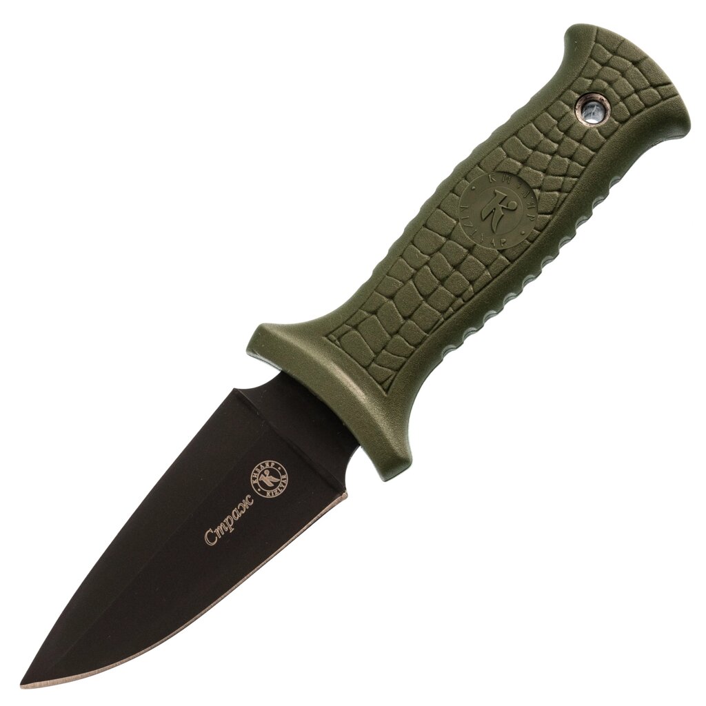 Нож Страж, сталь AUS-8, рукоять хаки, Кизляр от компании Admi - фото 1
