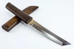Нож Танто, сталь Х12МФ, рукоять и ножны венге