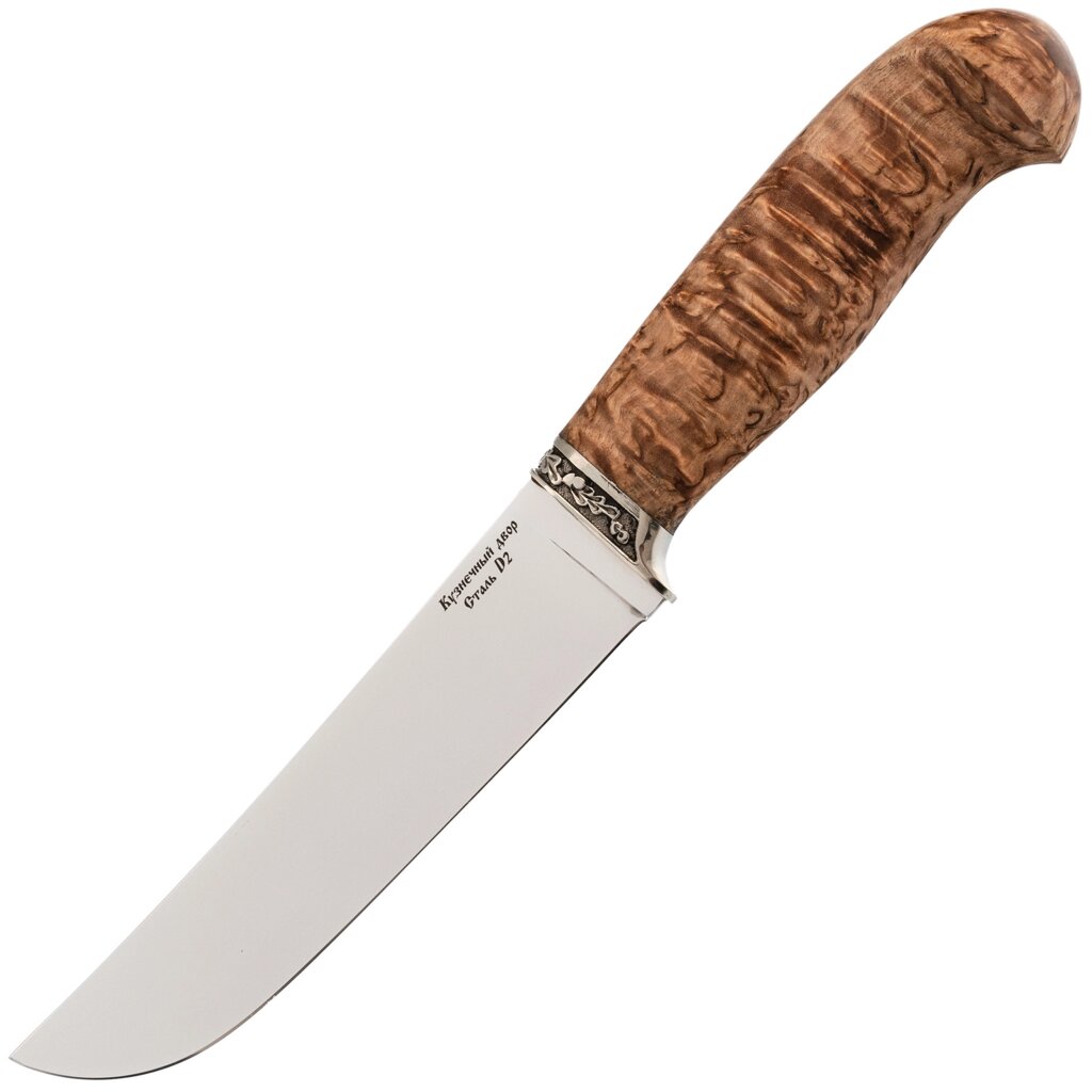 Нож Узбек, сталь D2, рукоять карельская береза от компании Admi - фото 1