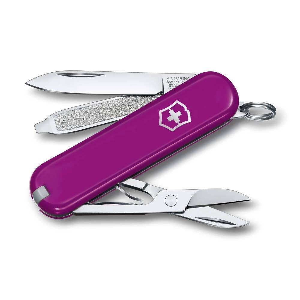 Нож Victorinox Classic SD Colors, Tasty Grape (0.6223.52G) пурпурный, 7 функций 58мм от компании Admi - фото 1