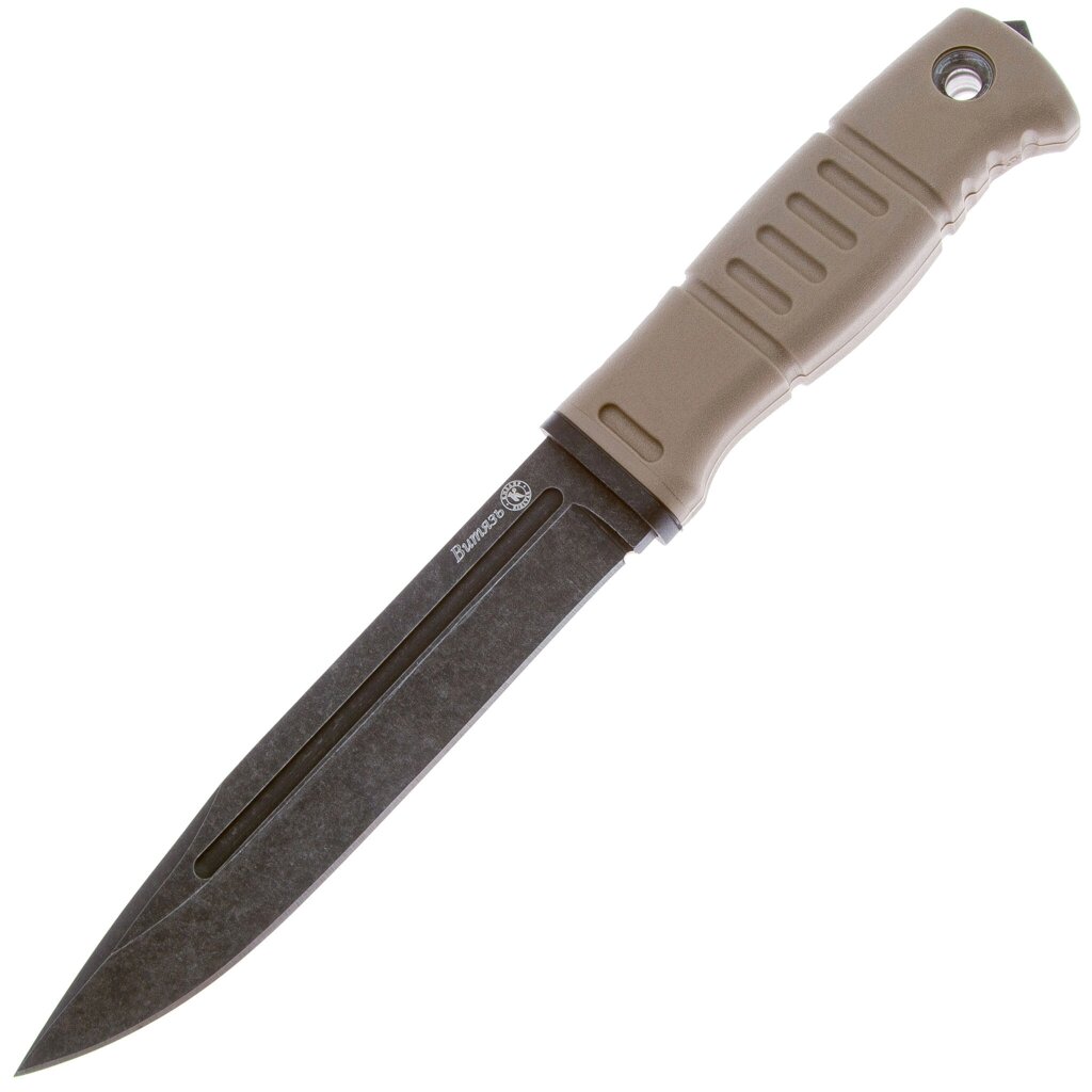Нож Витязь, сталь AUS-8, рукоять эластрон, песочный, Кизляр от компании Admi - фото 1