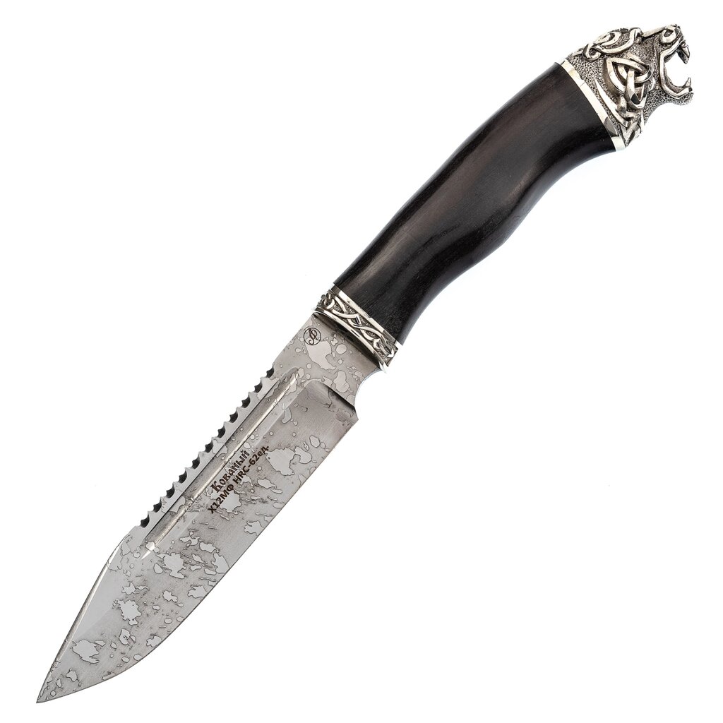 Нож Волк, сталь Х12МФ, рукоять граб от компании Admi - фото 1