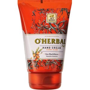 O'HERBAL Крем для рук VEGAN Солнечное сияние Облепиха