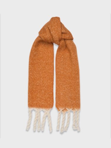 Объемный шарф фактурной вязки (30*180cm)