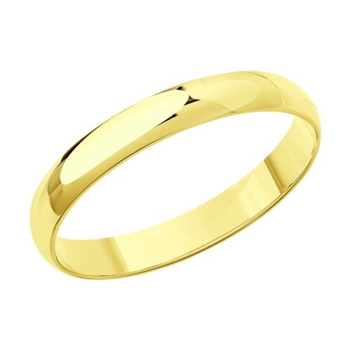 Обручальное кольцо SOKOLOV из желтого золота, 3 мм