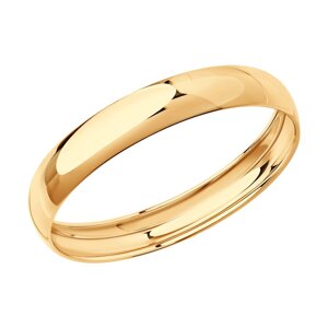 Обручальное кольцо SOKOLOV из золота, 4 мм