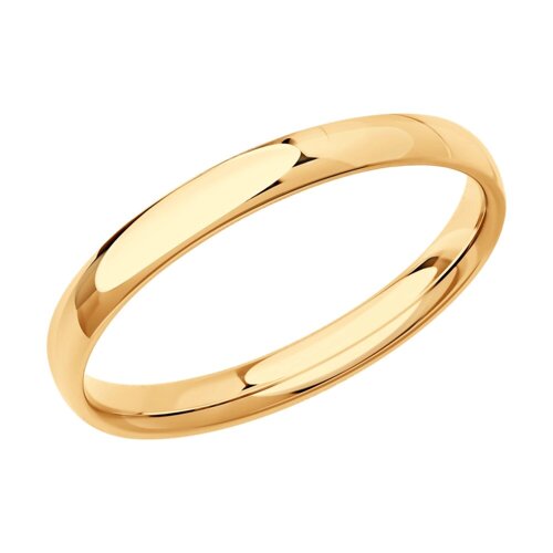 Обручальное кольцо SOKOLOV из золота, comfort fit, 3 мм