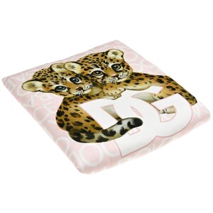 Одеяло с принтом леопарды Dolce&Gabbana