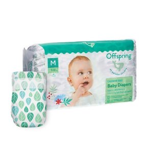 Offspring подгузники, M 6-10 кг листочки 42