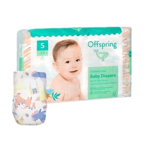 OFFSPRING Подгузники, S 3-7 кг Единороги 48