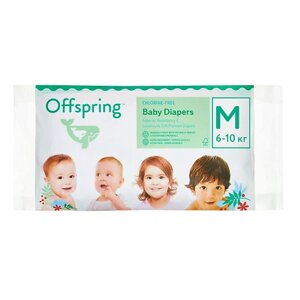 OFFSPRING Подгузники, Travel pack, M 6-10 кг 3.0