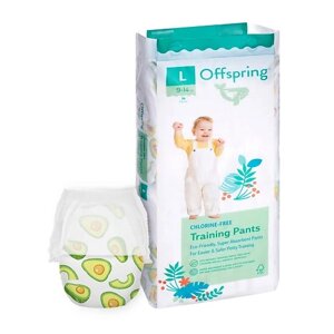 OFFSPRING Трусики-подгузники, L 9-14 кг Авокадо 36.0