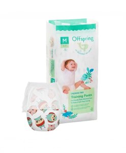 Offspring трусики-подгузники, M 6-11 кг. 42 шт. расцветка Совы