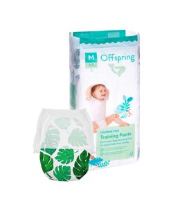 Offspring трусики-подгузники, M 6-11 кг. 42 шт. расцветка Тропики