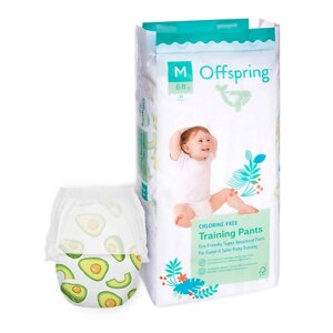 OFFSPRING Трусики-подгузники, M 6-11 кг Авокадо 42.0