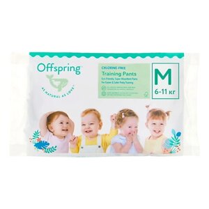 OFFSPRING Трусики-подгузники, Travel pack, M 6-11 кг 3