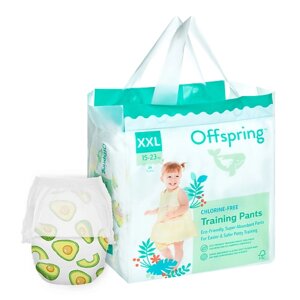 OFFSPRING Трусики-подгузники, XXL 15-23 кг Авокадо 24