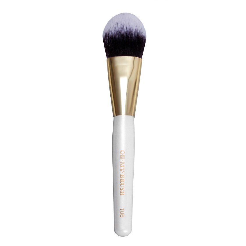 OH MY BRUSH Кисть для тона и коррекции Big Flat Foundation Brush 106 от компании Admi - фото 1