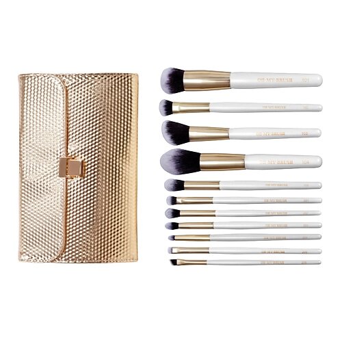 OH MY BRUSH Набор из 11 кистей для макияжа с чехлом для хранения 11 MAKEUP GEEK BRUSH KIT от компании Admi - фото 1