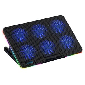 Охлаждающие подставки для ноутбука COOLCOLD с RGB-подсветкой Держатель для мобильного телефона с 6 вентиляторами для ноу